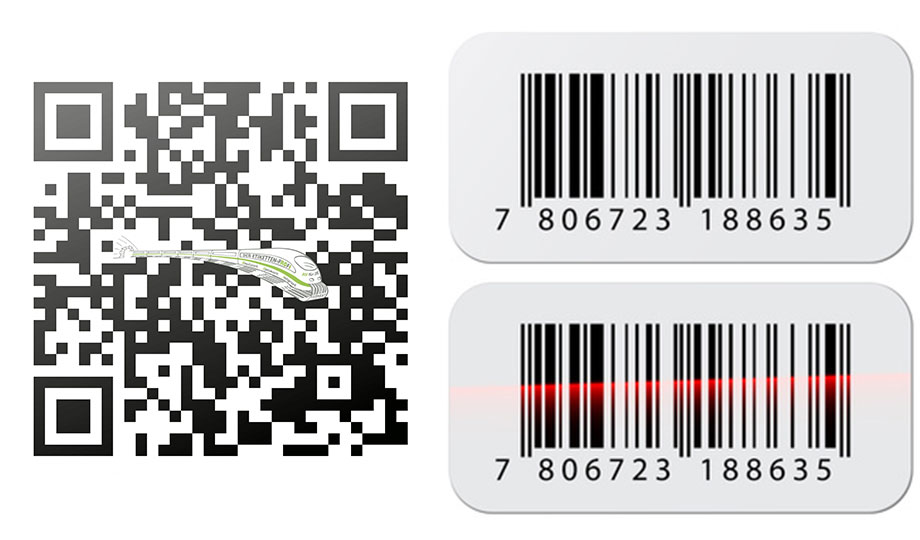 QR-CODE, BARCODE- UND NUMMERIERTE ETIKETTEN